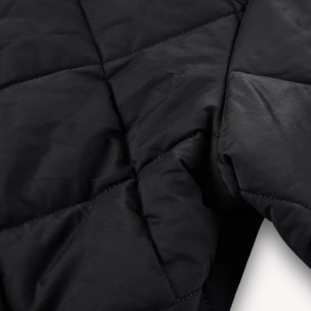 Loravelle | Men's Quilted Bomber Jacket - Lightweight Polyester Outerwear