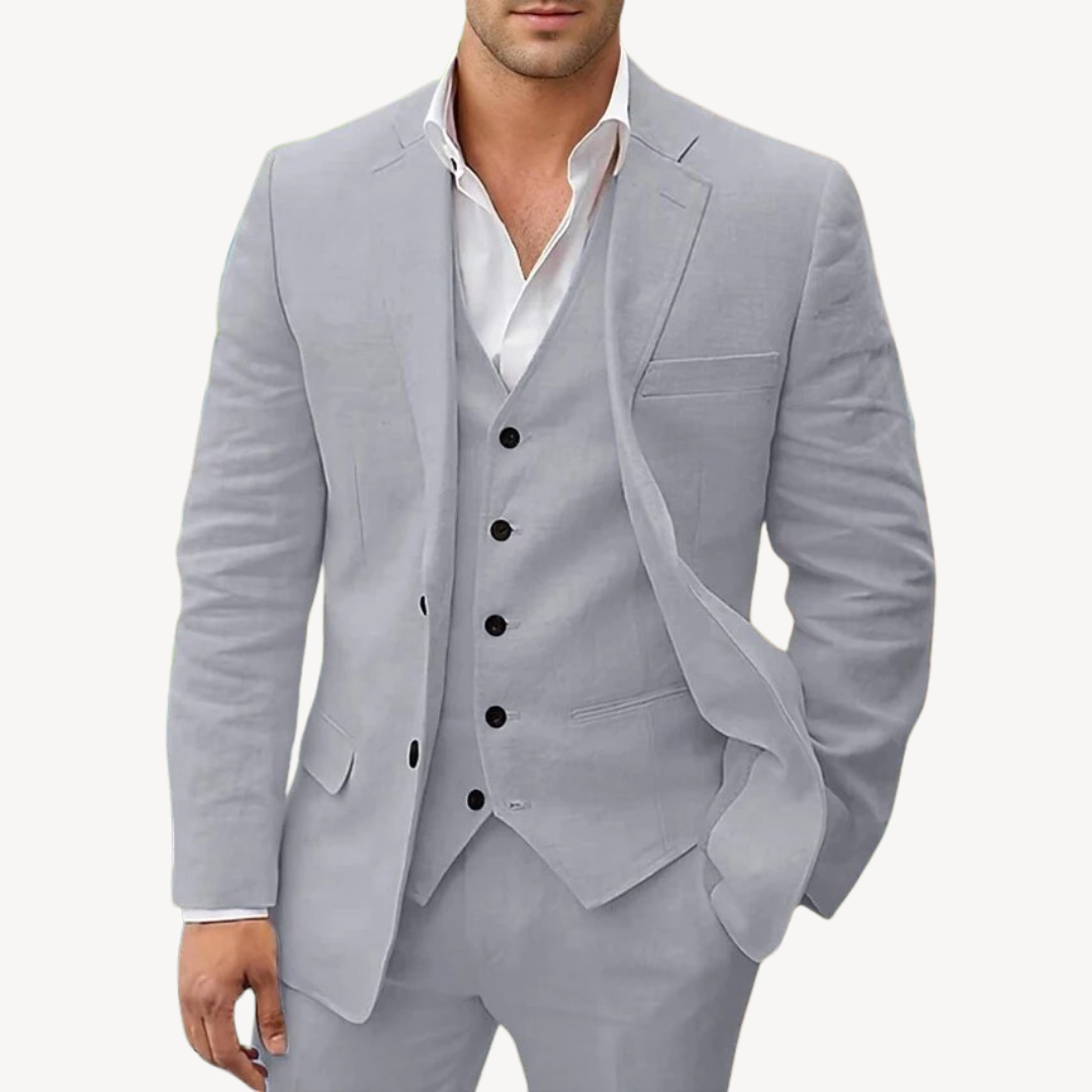 Men’s 3-Piece Linen Suit | Loravelle