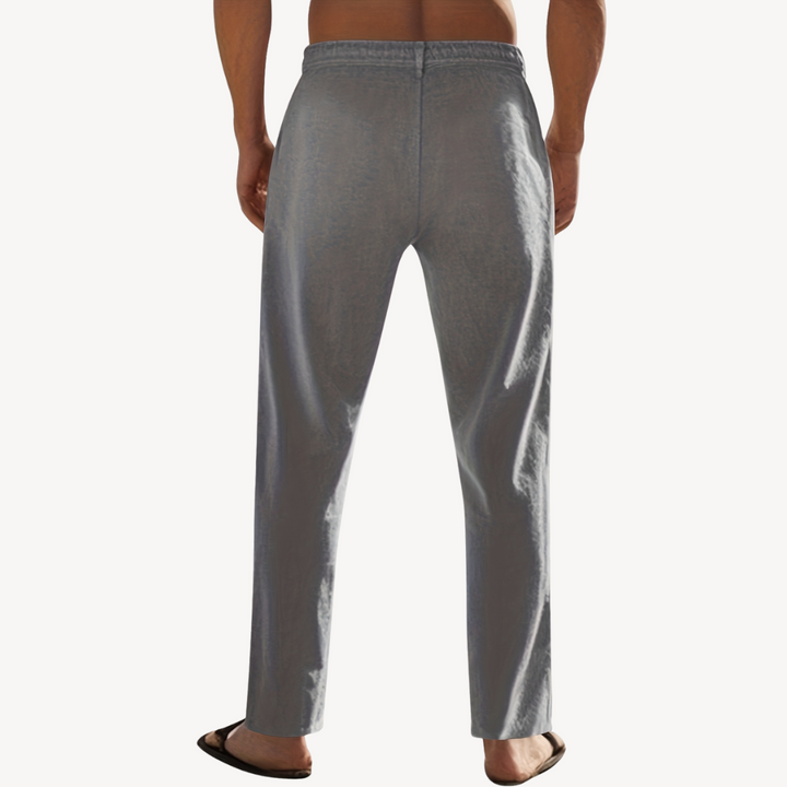 Men’s Linen Drawstring Pants – Casual Lightweight Trousers | Loravelle