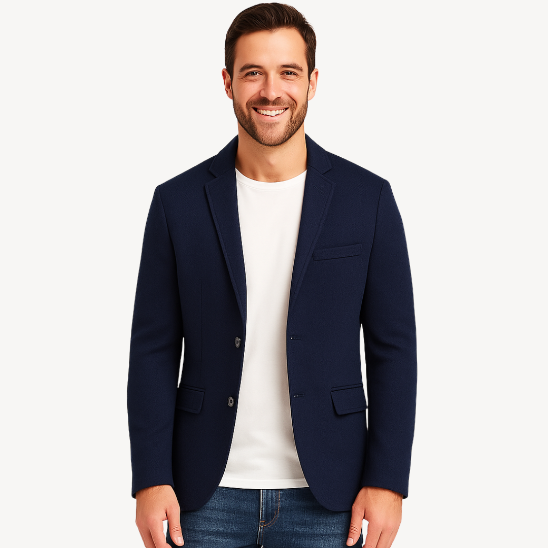 Casual Men’s Button Closure Blazer | Loravelle