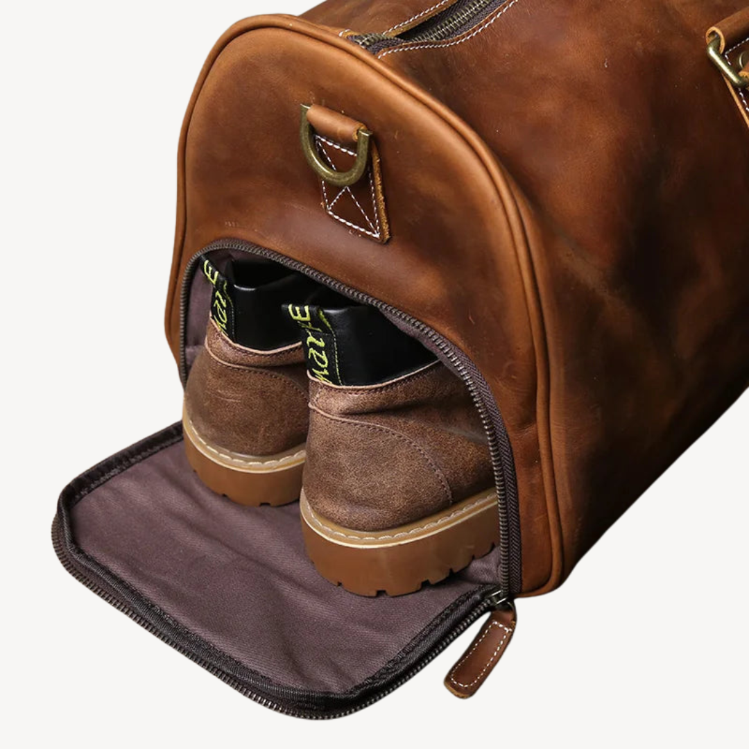 Leather Duffel Bag for Men | Loravelle