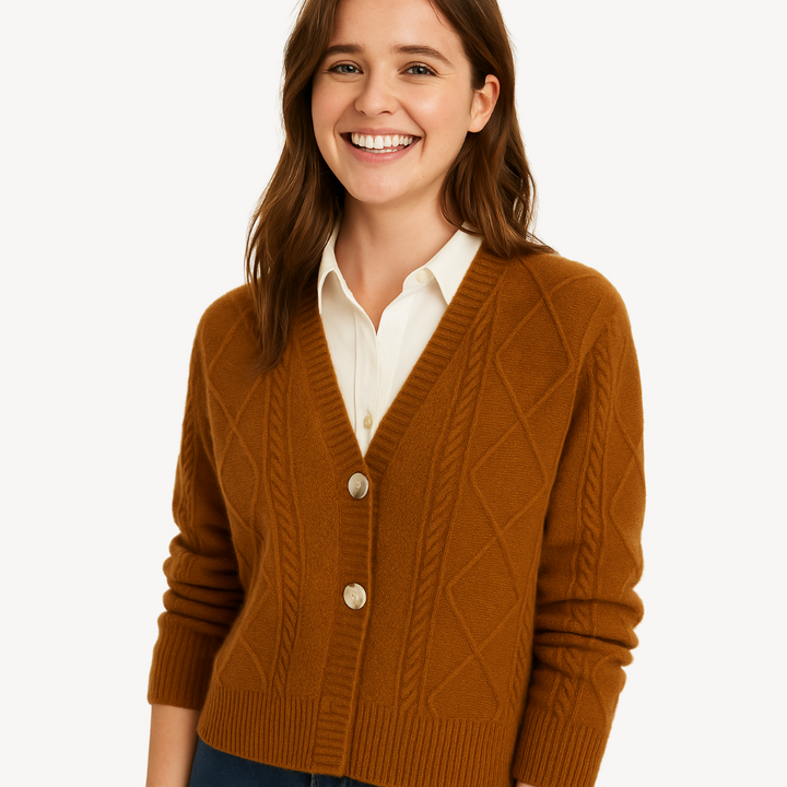 Button-Front Knit Cardigan for Women | Loravelle
