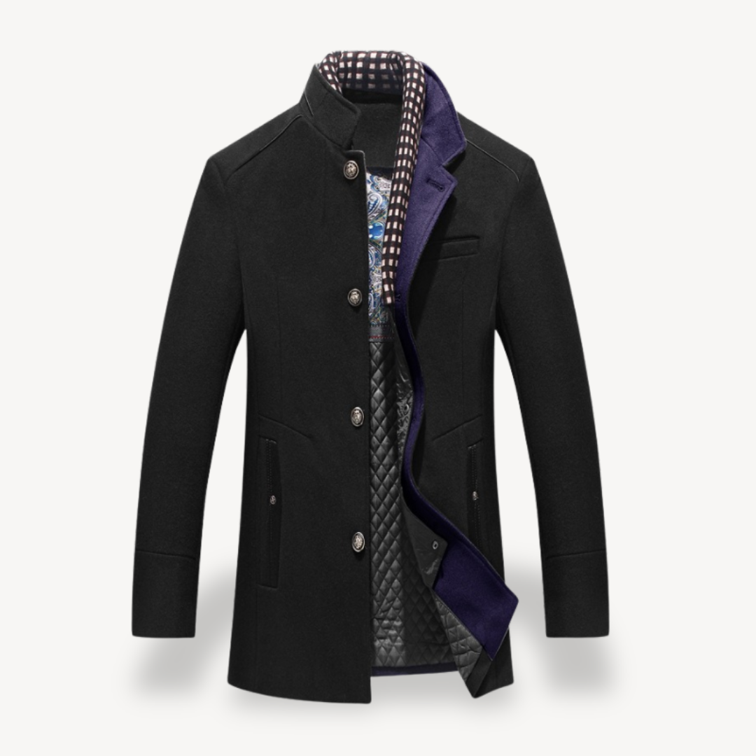 Wool Blend Casual Coat Men | Loravelle