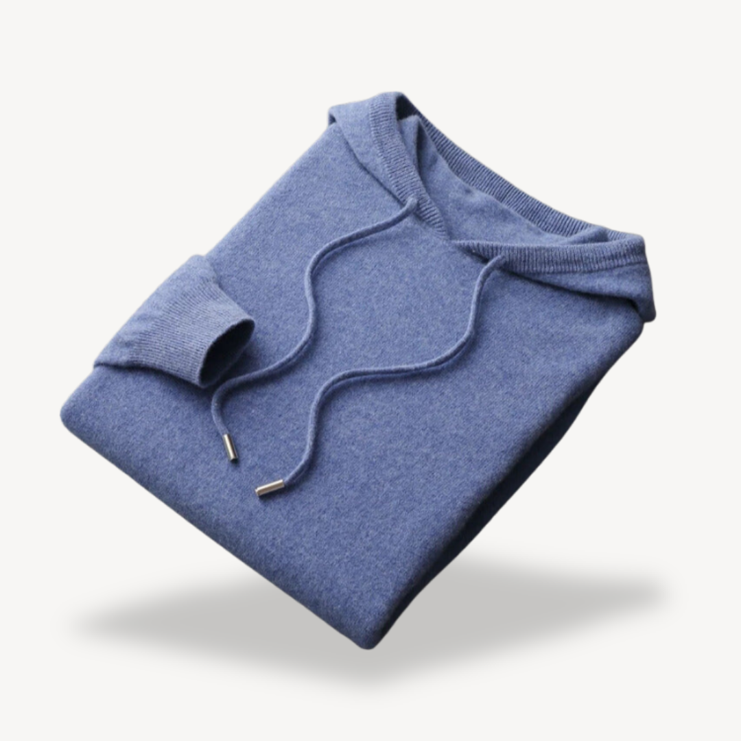 Men's Cashmere Knit Hoodie Sweater | Loravelle