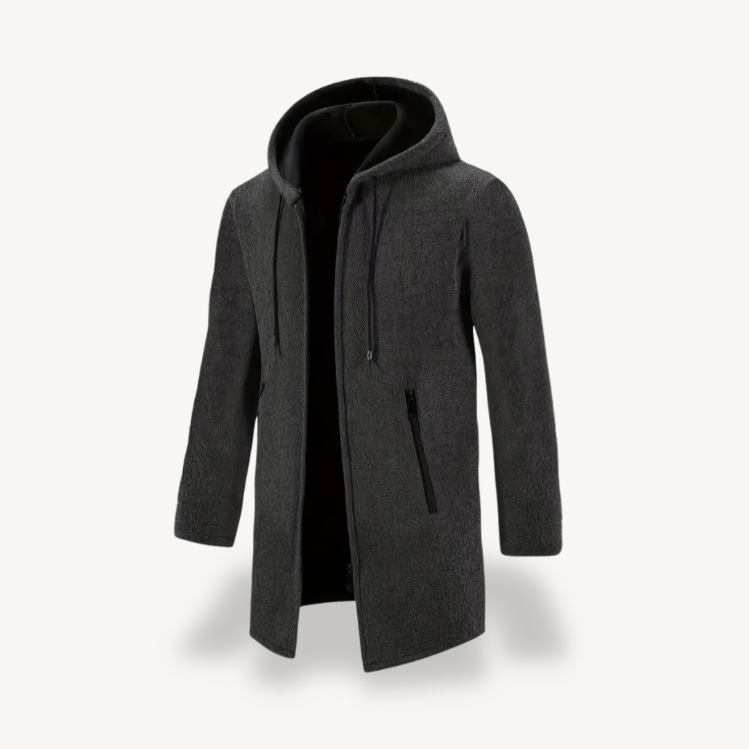 Fleece Hooded Cardigan Jacket Men | Loravelle