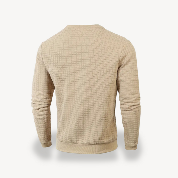 Men's Textured Knit Sweatshirt | Loravelle