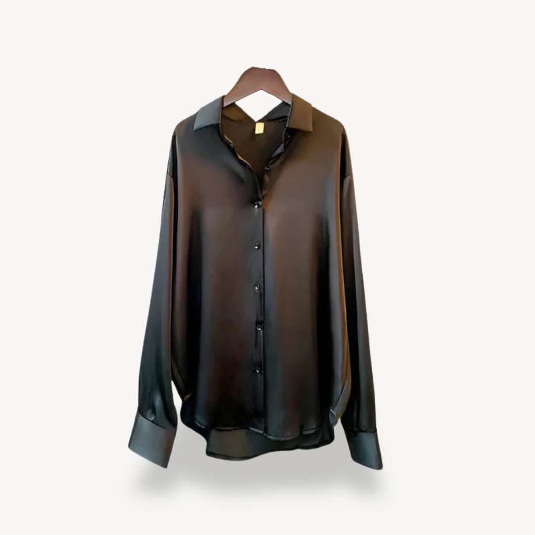 Silk-Like Blouse Long Sleeve Women | Loravelle