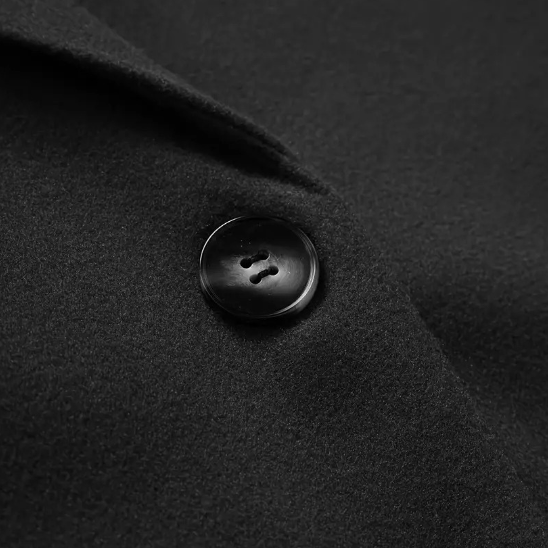 Women's Double-Breasted Long Coat | Loravelle