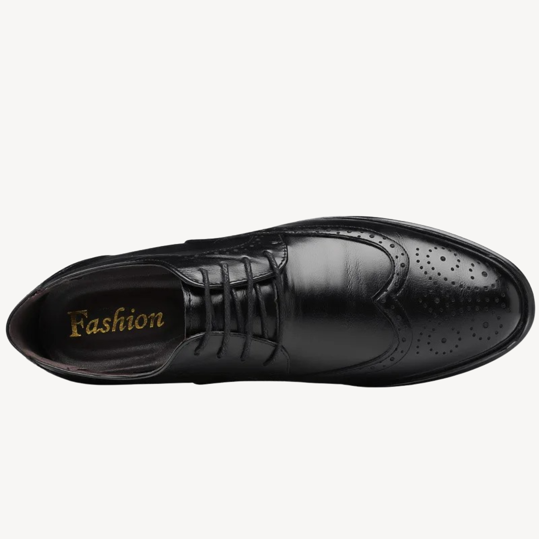 Men's Orthopedic Brogue Dress Shoes Faux Leather | Loravelle