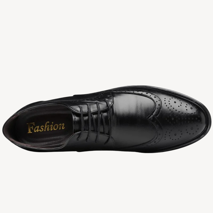 Men's Orthopedic Brogue Dress Shoes Faux Leather | Loravelle