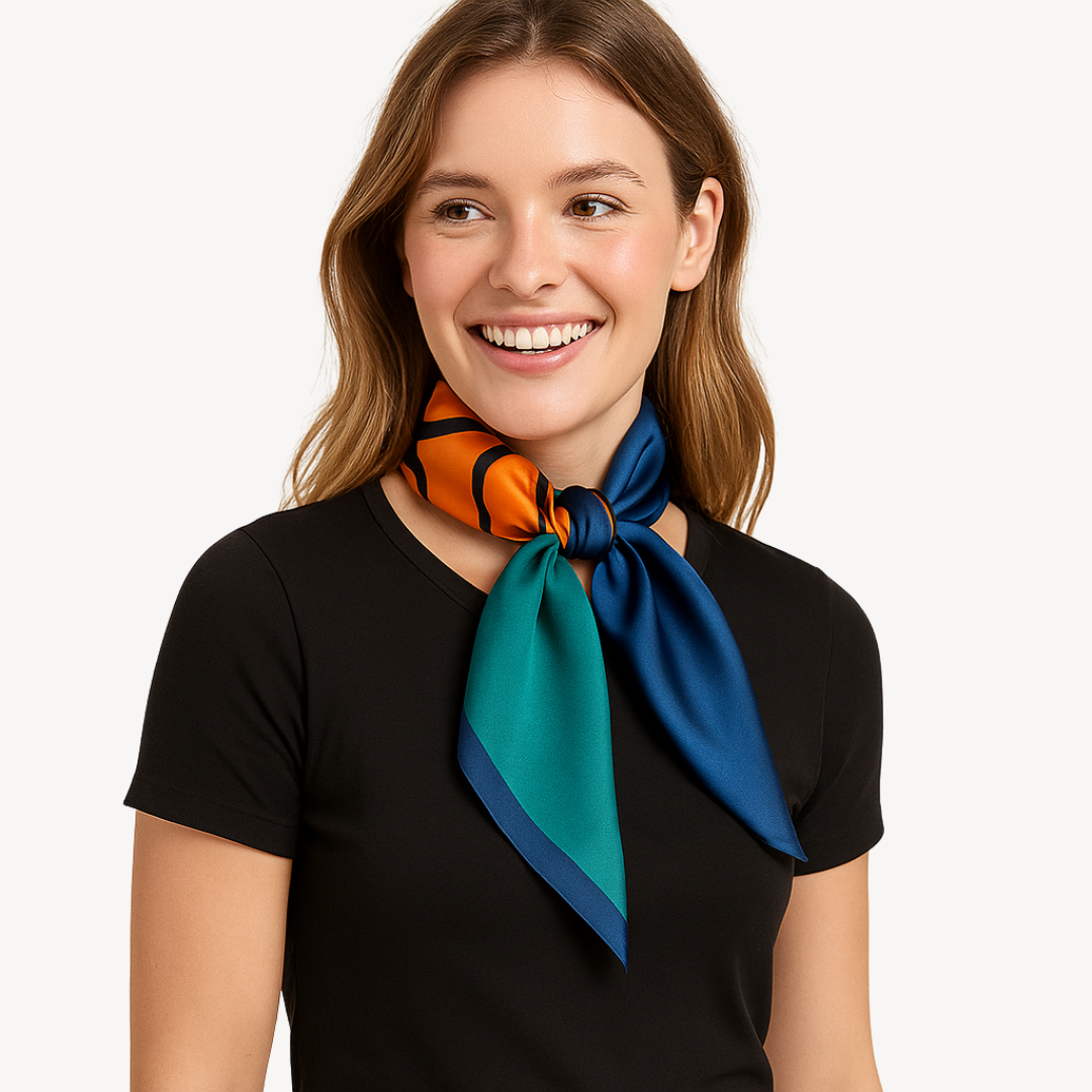 Silk Printed Scarf for Women | Loravelle