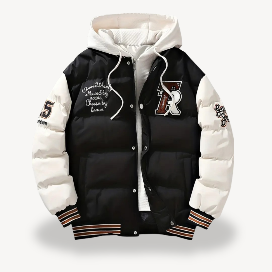 Polyester Hooded Winter Parka for Men | Loravelle