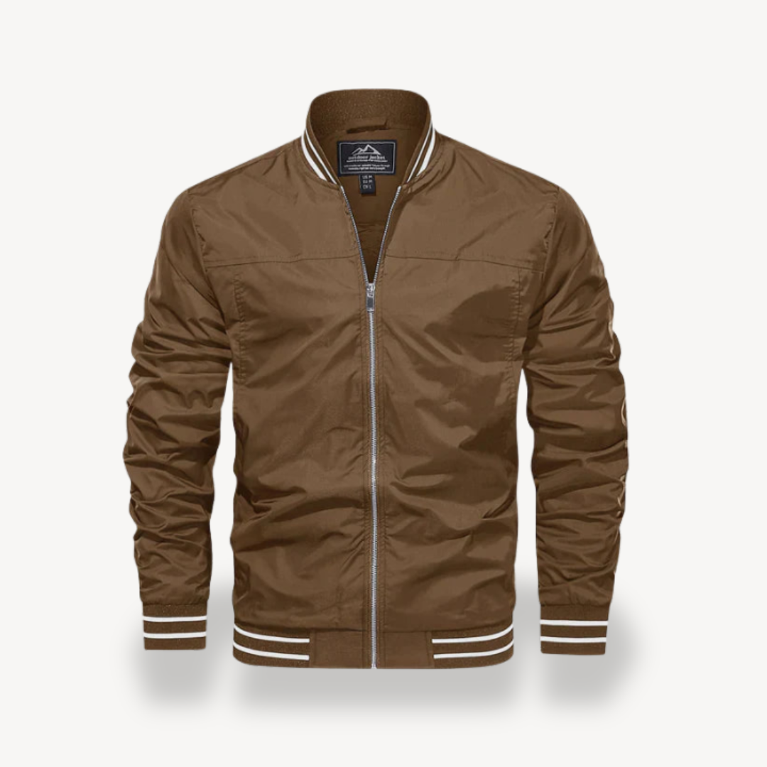 Men's Lightweight Bomber Jacket with Zip | Loravelle
