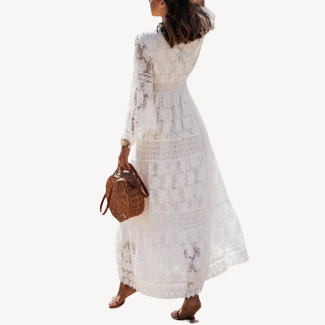 Loravelle | Women's Lace Maxi Dress – Boho Chic