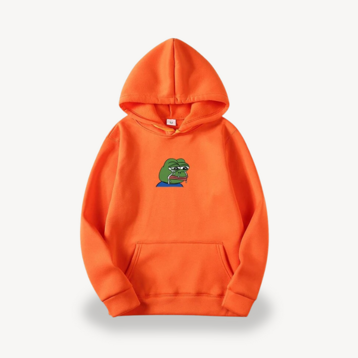Pepe Frog Graphic Hoodie for Men | Loravelle