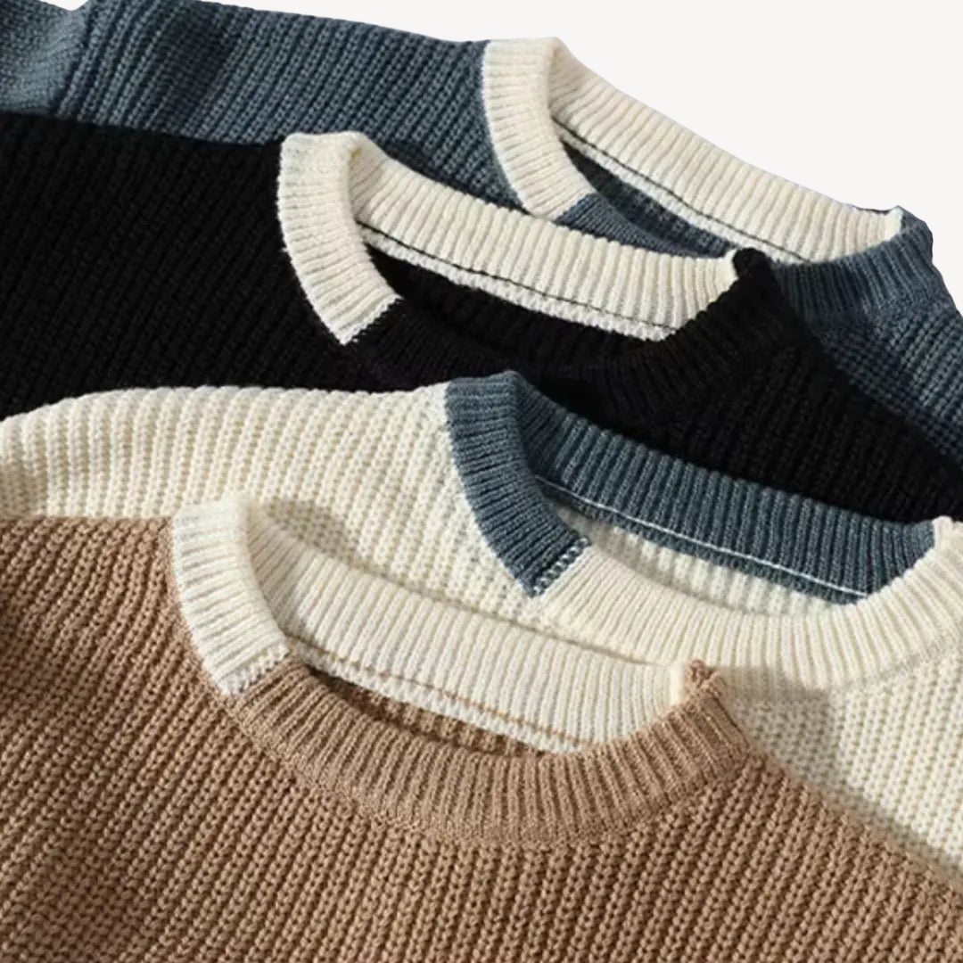 Men's Ribbed Knit Sweater | Loravelle