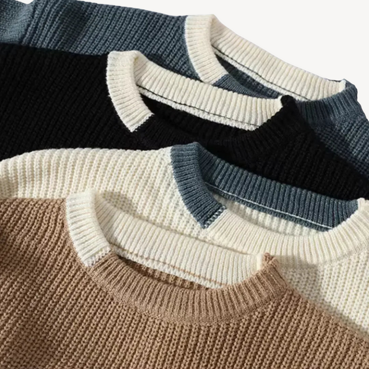 Men's Ribbed Knit Sweater | Loravelle