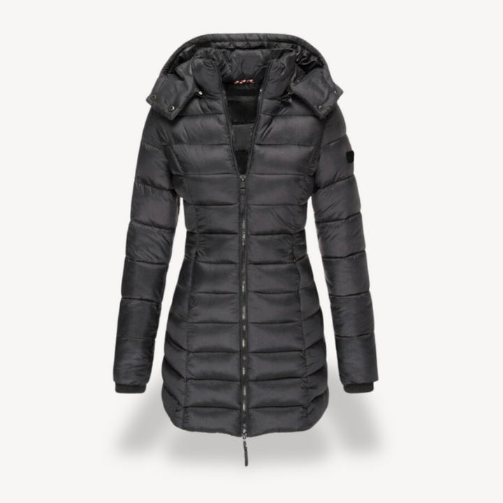 Women's Puffer Jacket with Hood | Loravelle