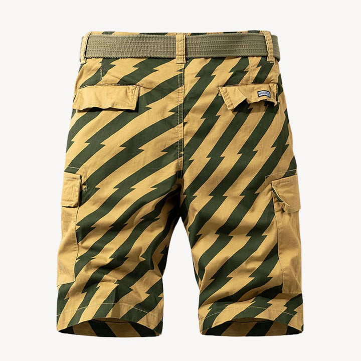 Men's Camo Cargo Shorts with Belt | Loravelle