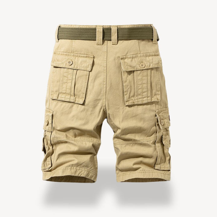Men's Twill Belted Cargo Shorts | Loravelle