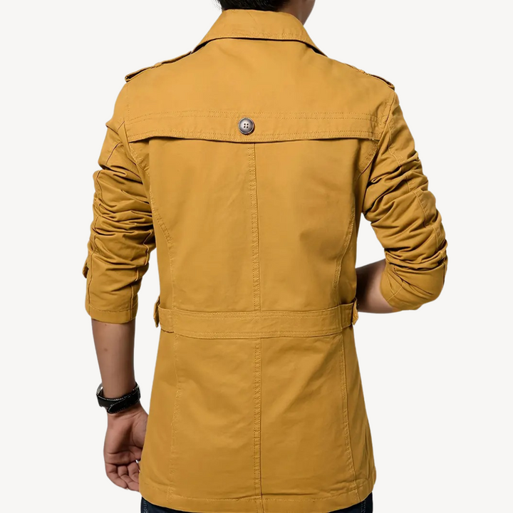 Men's Cotton Blend Trench Coat | Loravelle