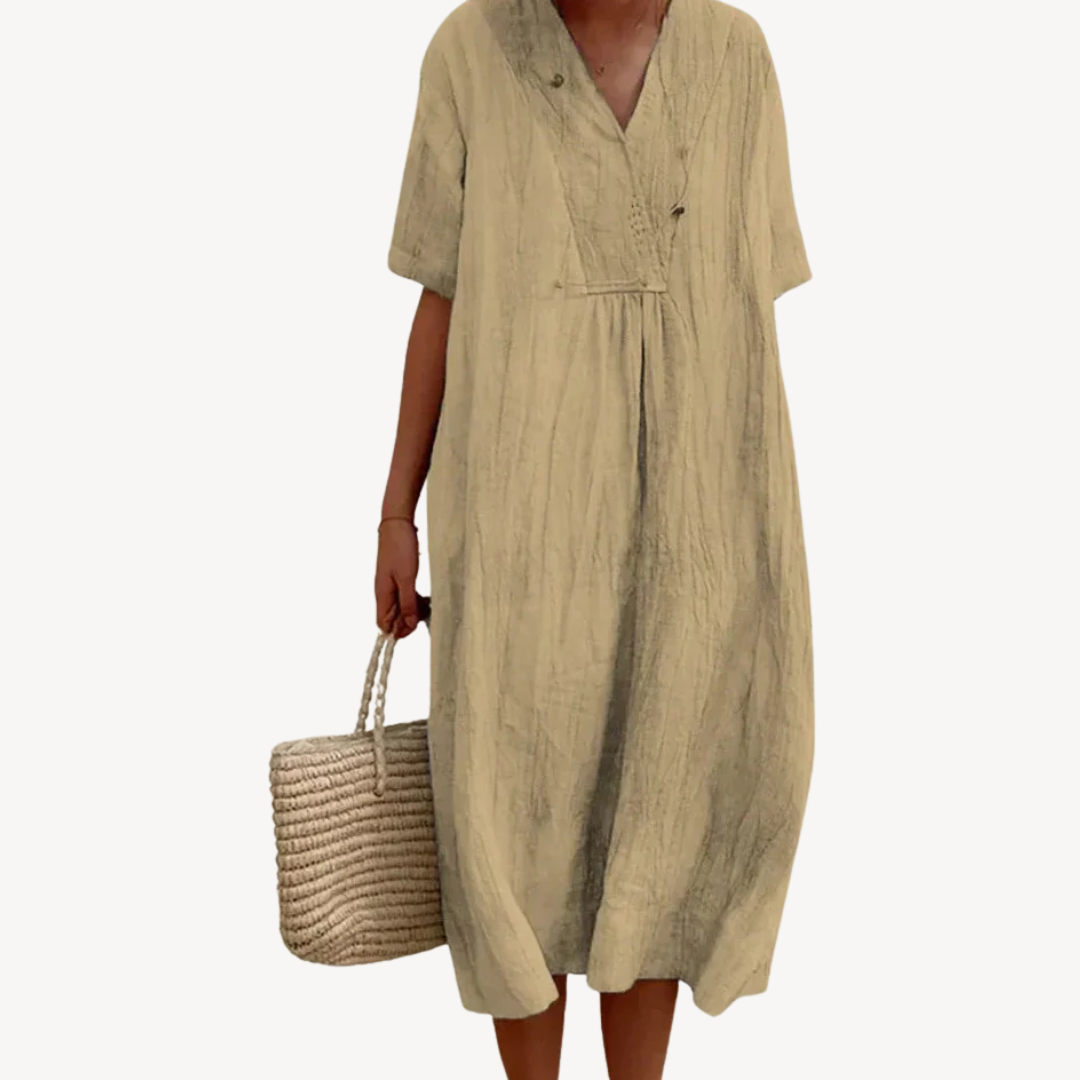 Women’s Midi Beach Dress Loose Fit Summer | Loravelle
