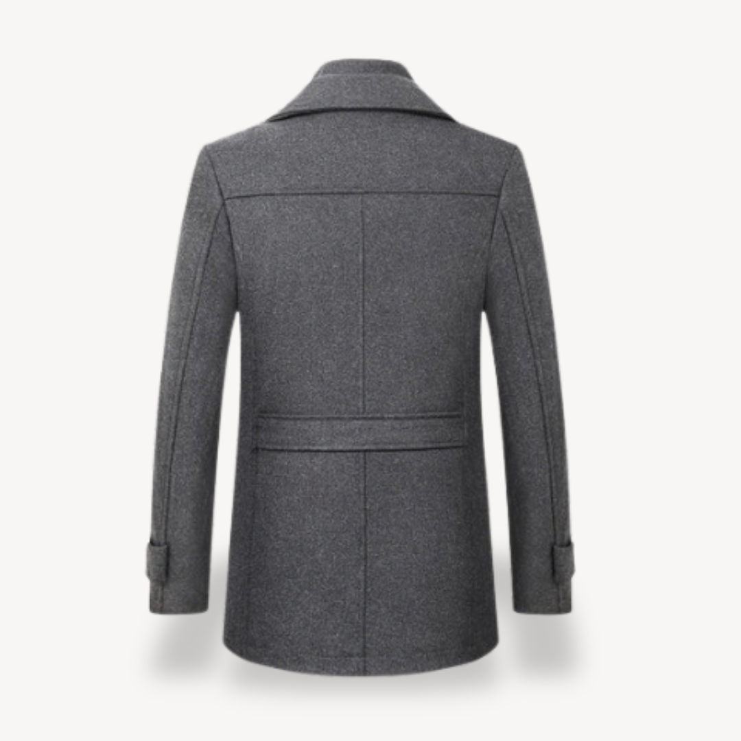 Men's Wool Blend Trench Coat | Loravelle