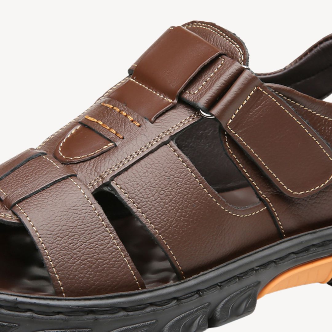 Men's Leather Orthopedic Sandals | Loravelle