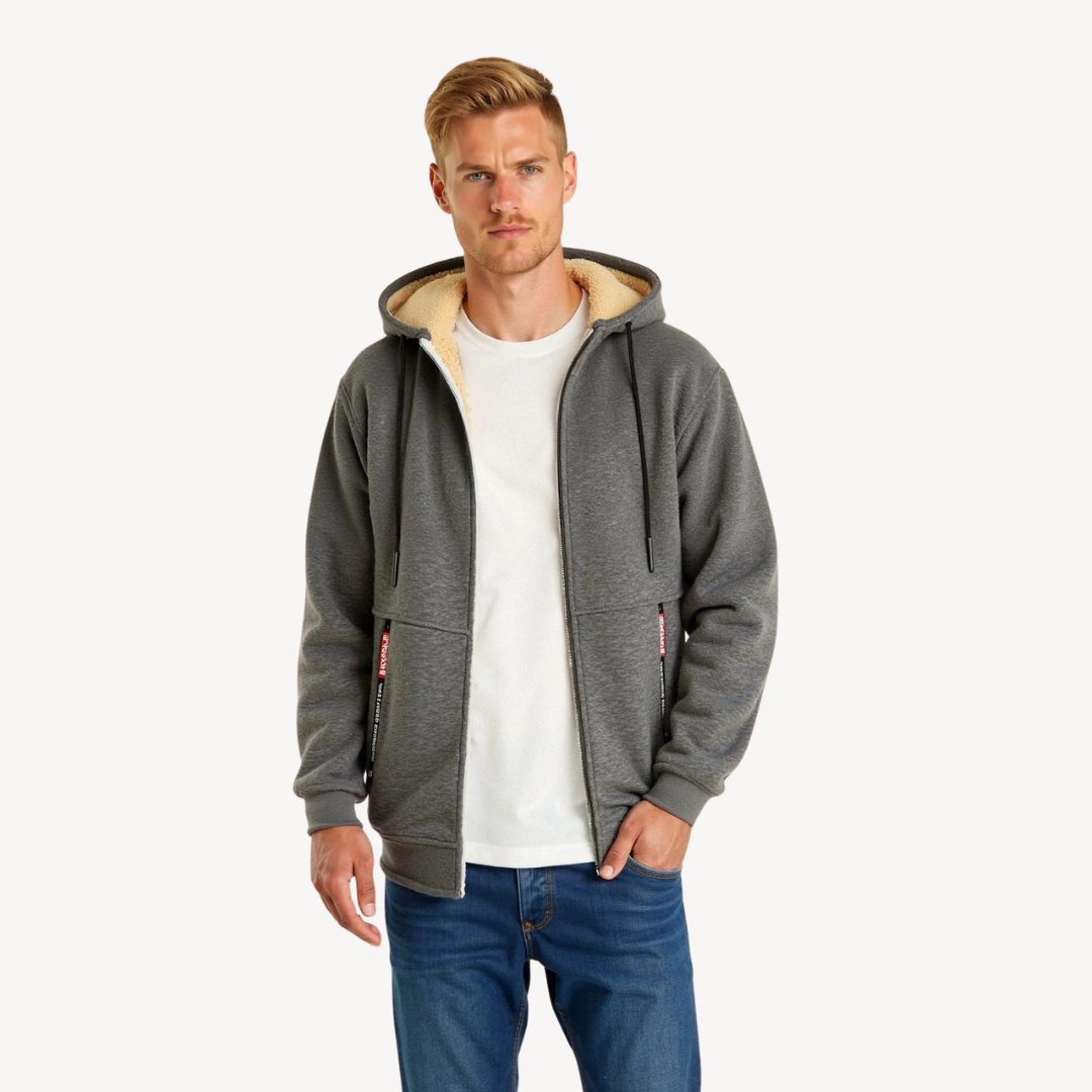 Men's Fleece-Lined Hoodie | Loravelle