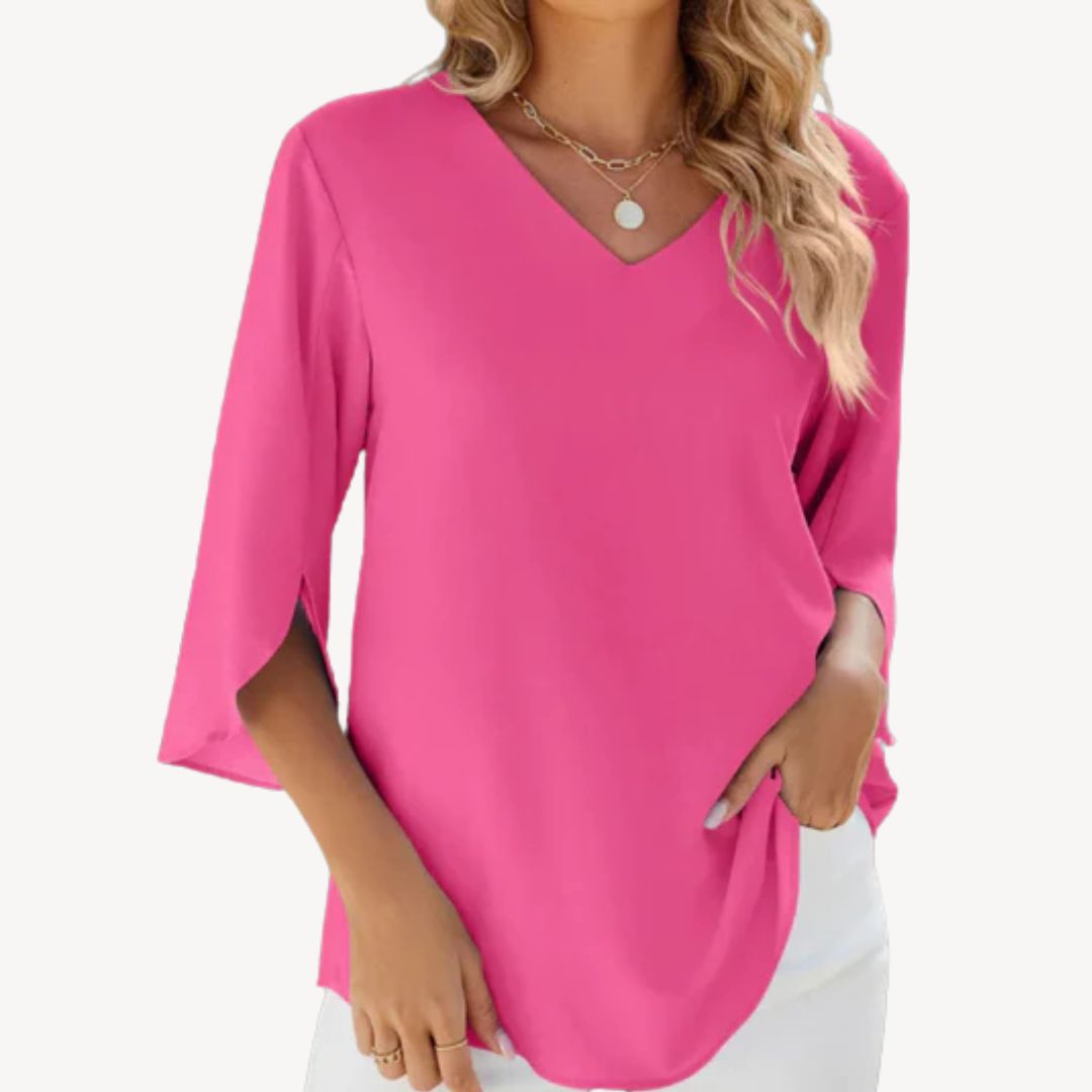 V-Neck Dolman Sleeve Blouse Women | Loravelle