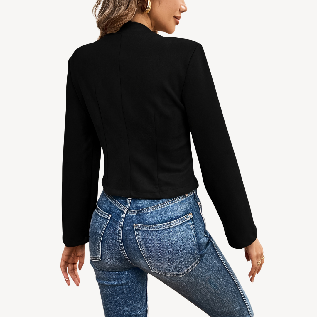 Women's Suede Button-Up Jacket | Loravelle