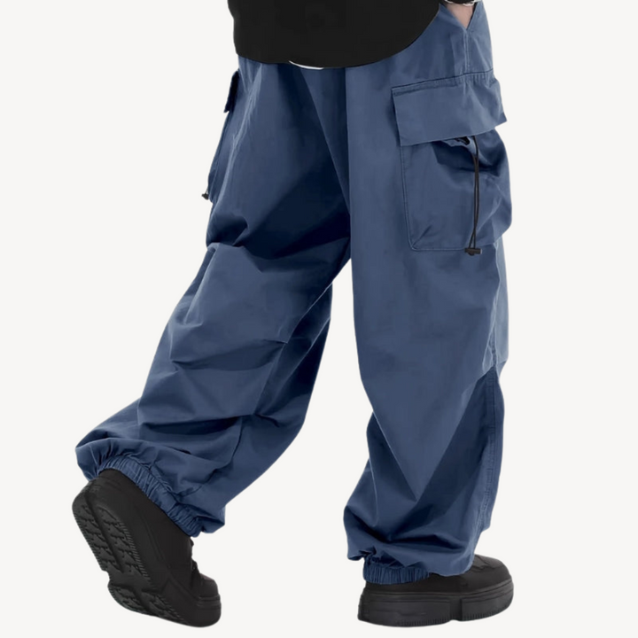Men’s Baggy Cargo Parachute Pants | Loravelle