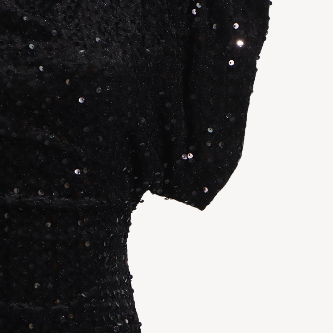 Loravelle | Women's Sequin Velvet Mini Dress – Elegant Party Outfit