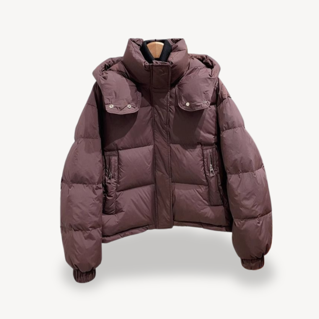 Puffer Jacket with Hood for Women | Loravelle