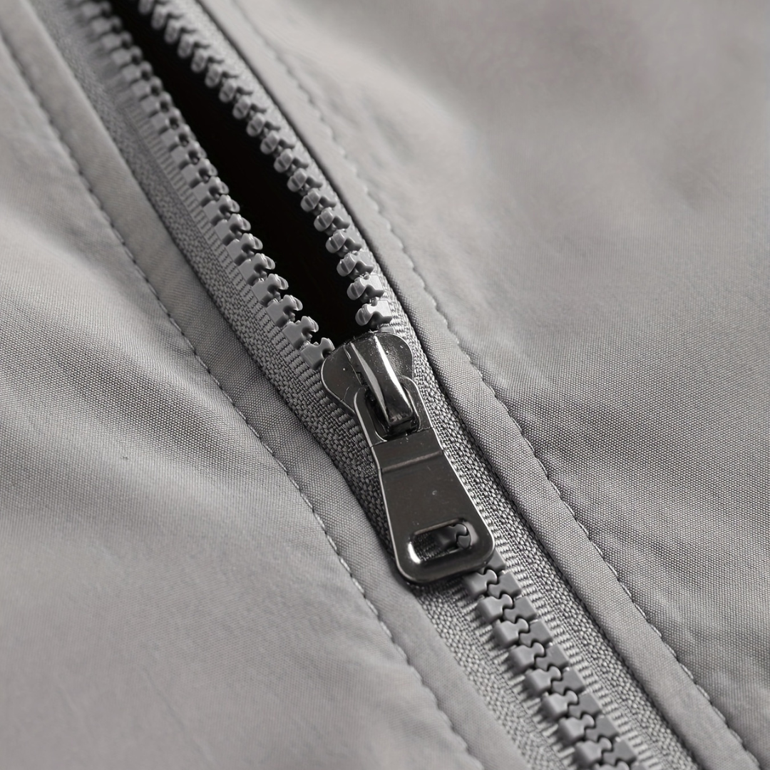 Men’s Polyester Casual Outerwear Zip Jacket | Loravelle