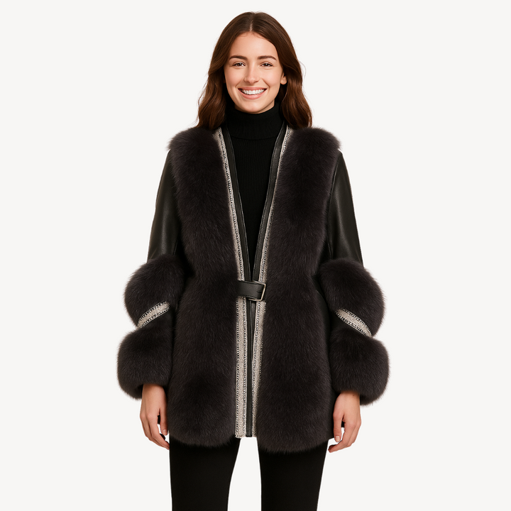 Faux Fur Long Coat for Women | Loravelle