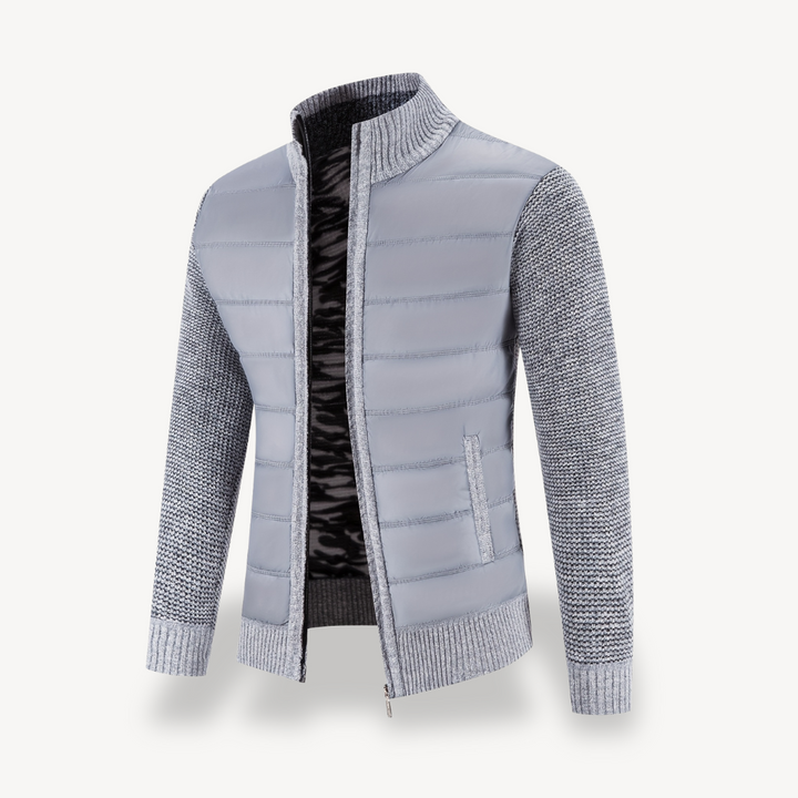 Men's Knitted Hybrid Puffer Jacket | Loravelle