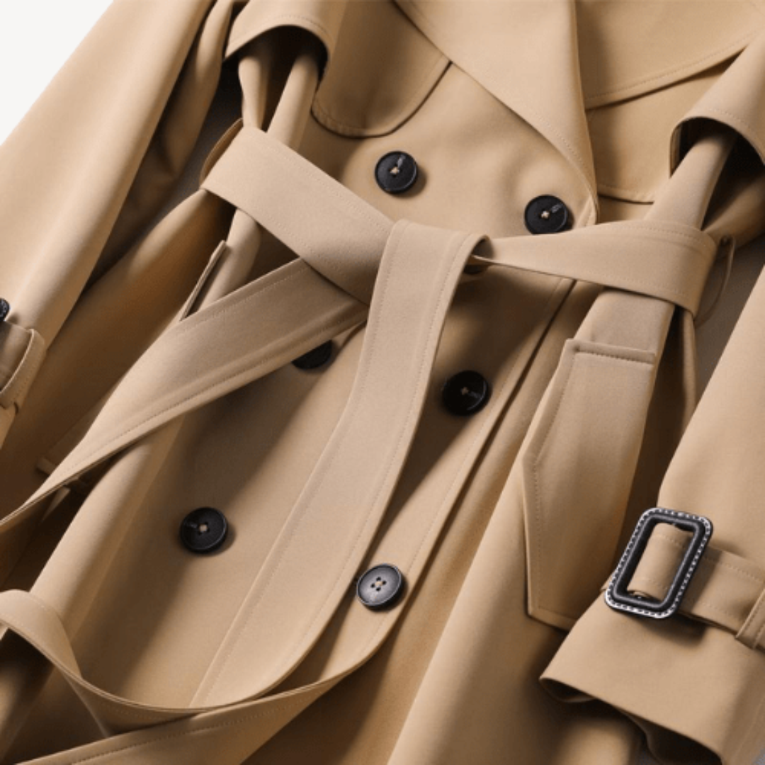 Double-Breasted Trench Coat for Women | Loravelle