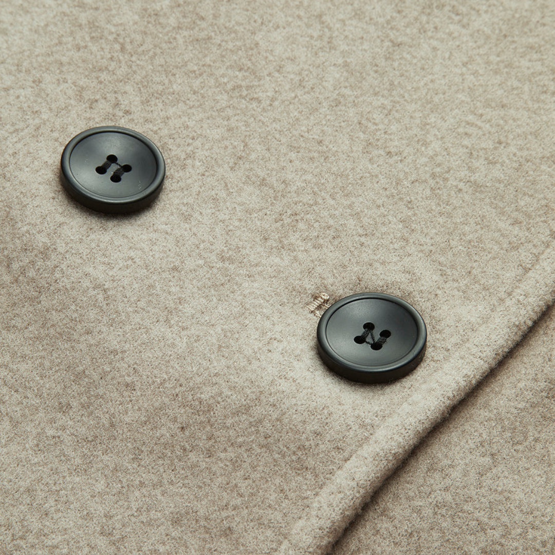 Women’s Double-Breasted Wool Coat | Loravelle