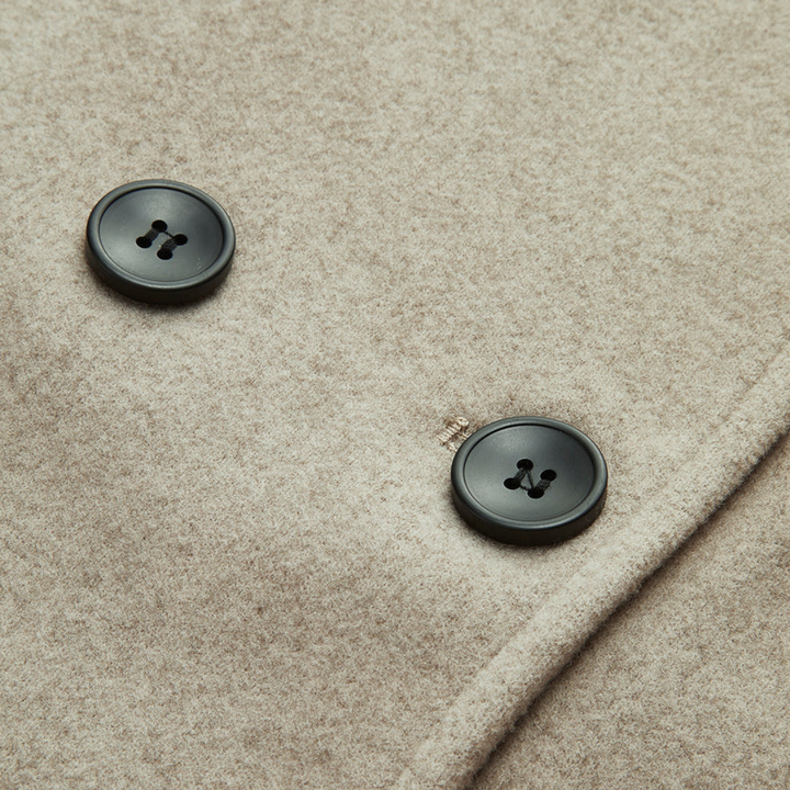 Women’s Double-Breasted Wool Coat | Loravelle