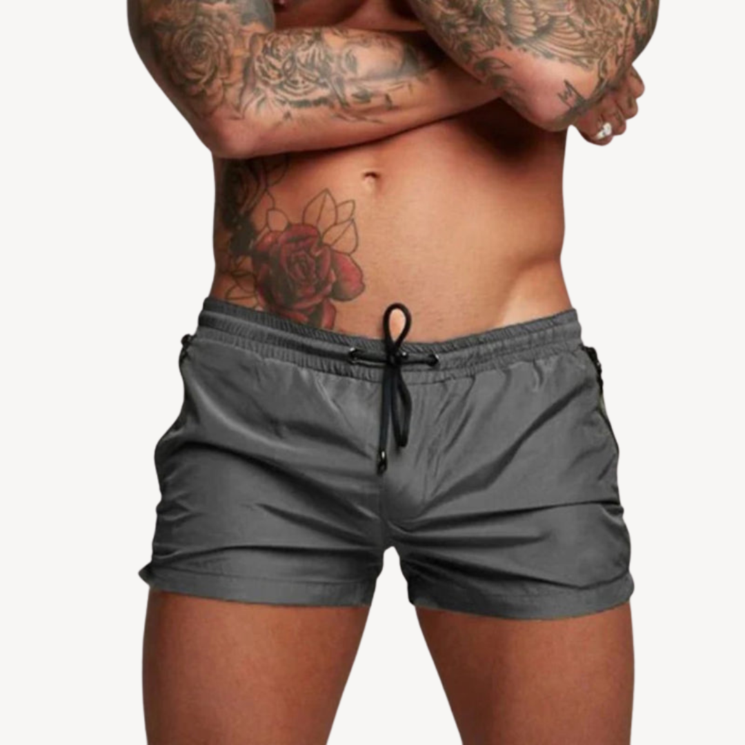 Men's Quick Dry Nylon Swim Shorts with Drawstring | Loravelle