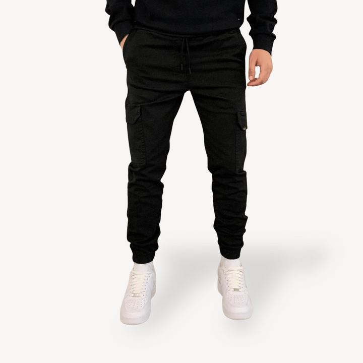 Men’s Cargo Jogger Pants Polyester Streetwear | Loravelle