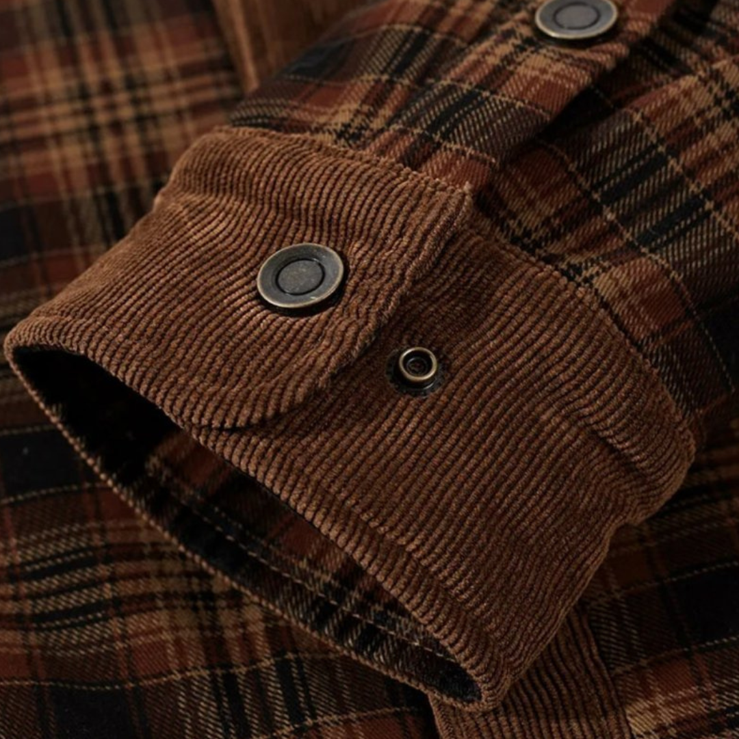 Men’s Plaid Fleece Lined Jacket | Loravelle