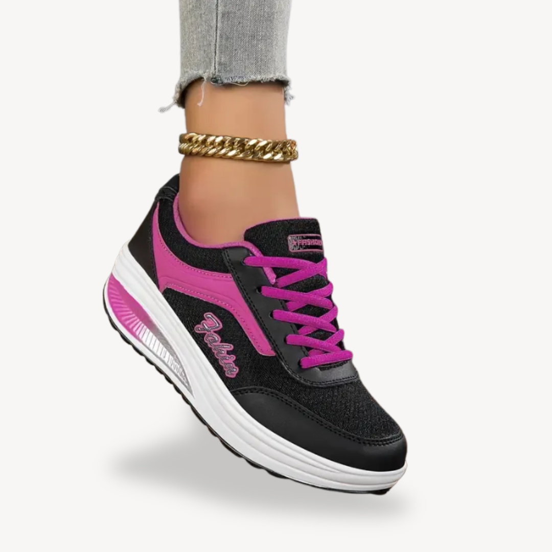 Leather Platform Orthopedic Sneakers Women | Loravelle