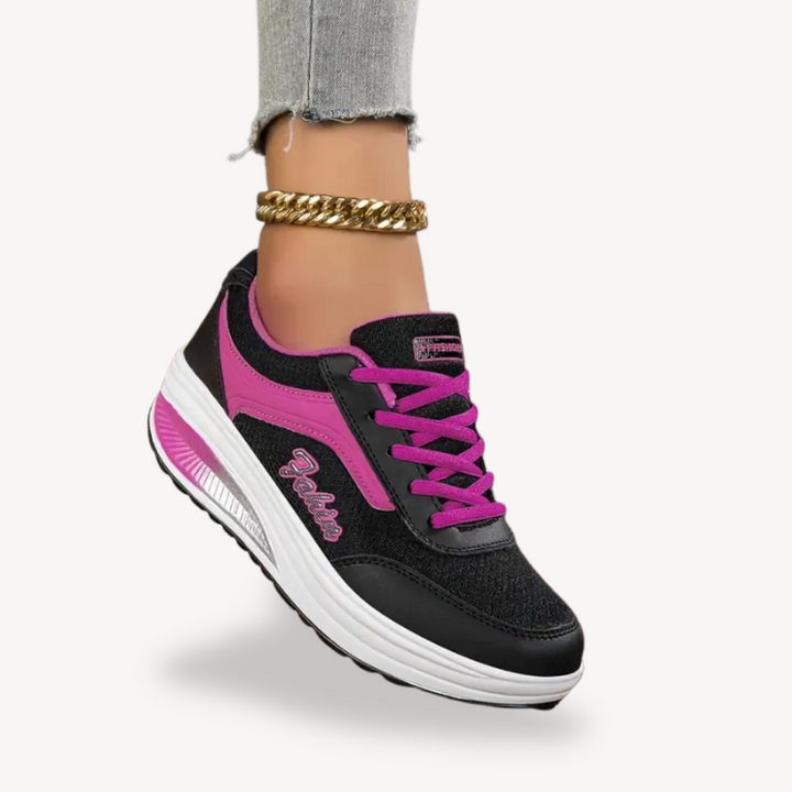 Leather Platform Orthopedic Sneakers Women | Loravelle