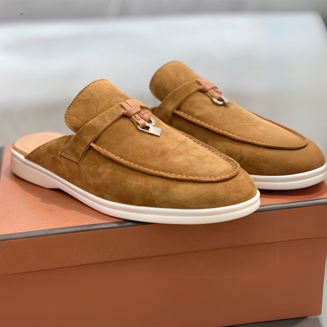 Suede Mule Orthopedic Loafers Women | Loravelle