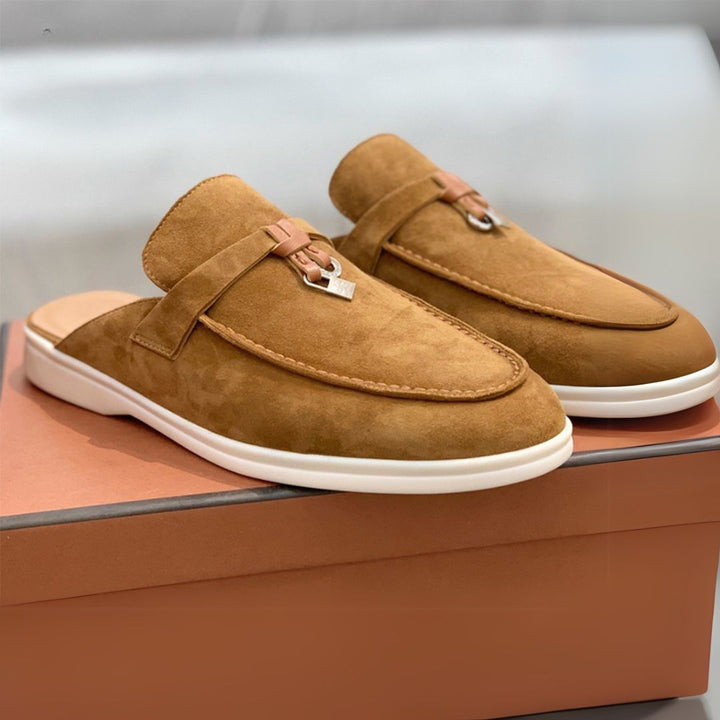 Suede Mule Orthopedic Loafers Women | Loravelle