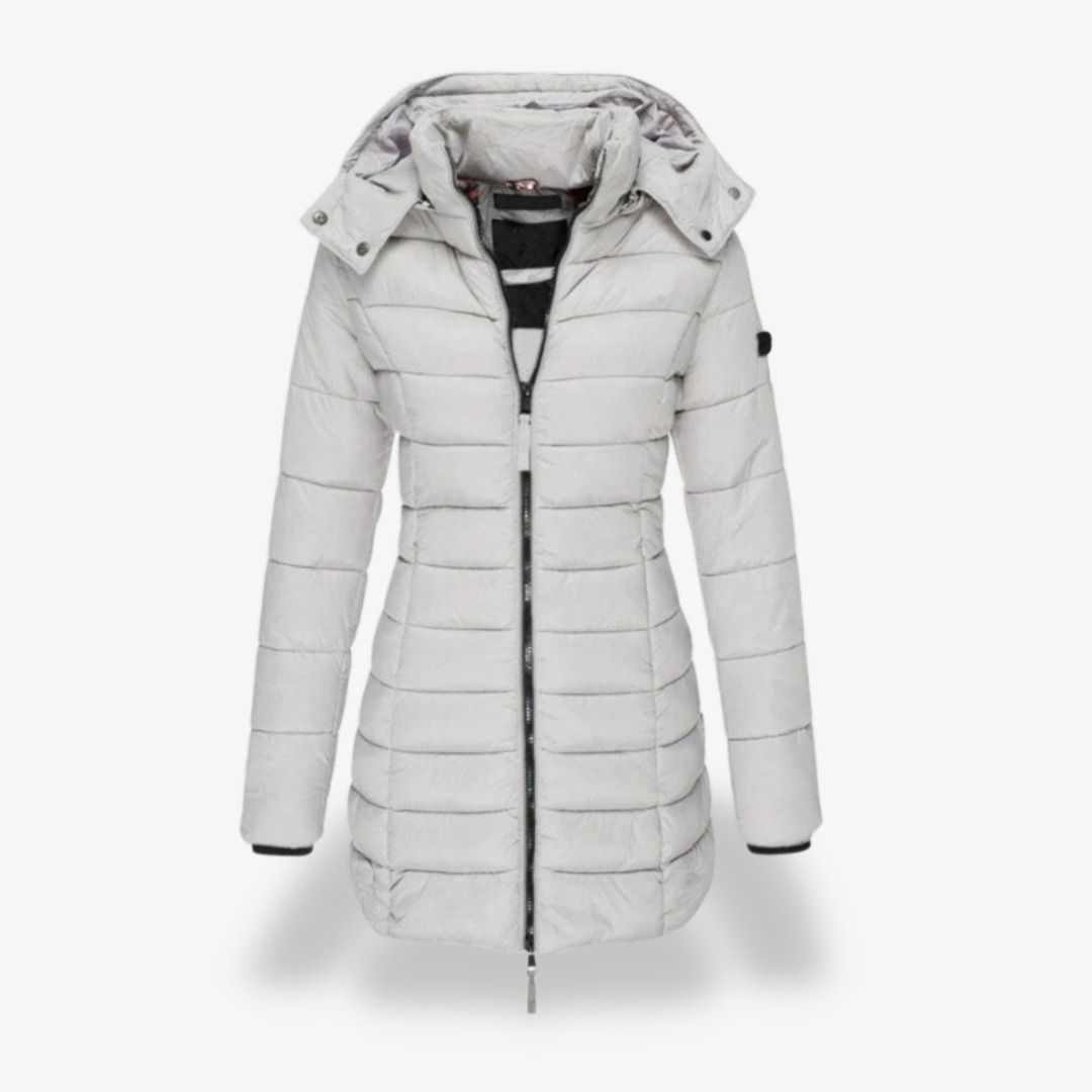 Women's Puffer Jacket with Hood | Loravelle