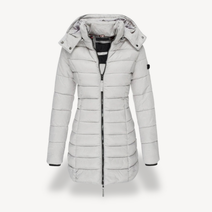 Women's Puffer Jacket with Hood | Loravelle