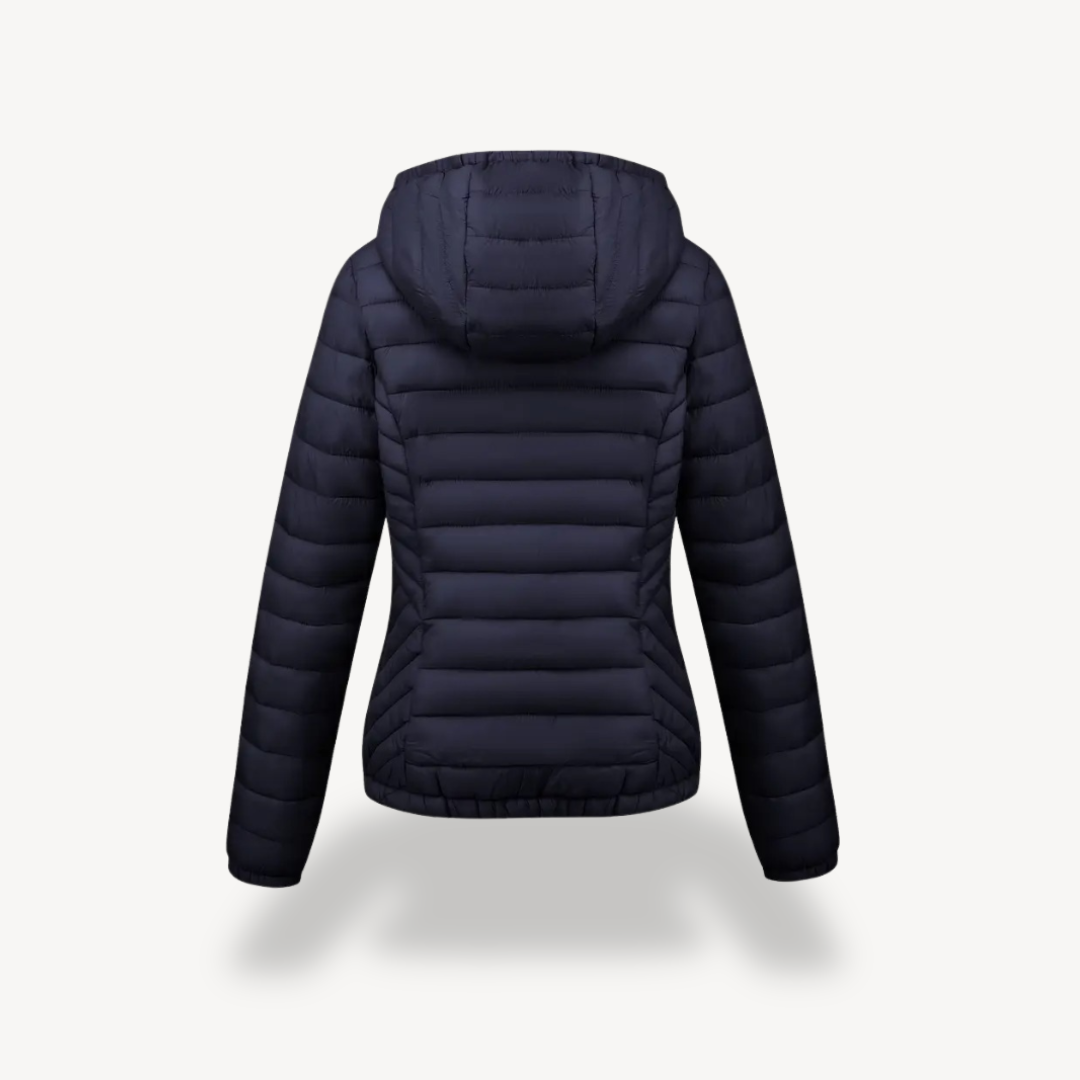 Women’s Quilted Puffer Jacket with Hood | Loravelle